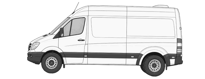 Mercedes Benz Sprinter Twin Rear