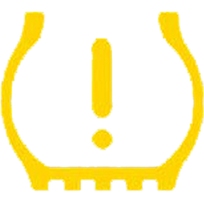 Image of a flat tyre symbol