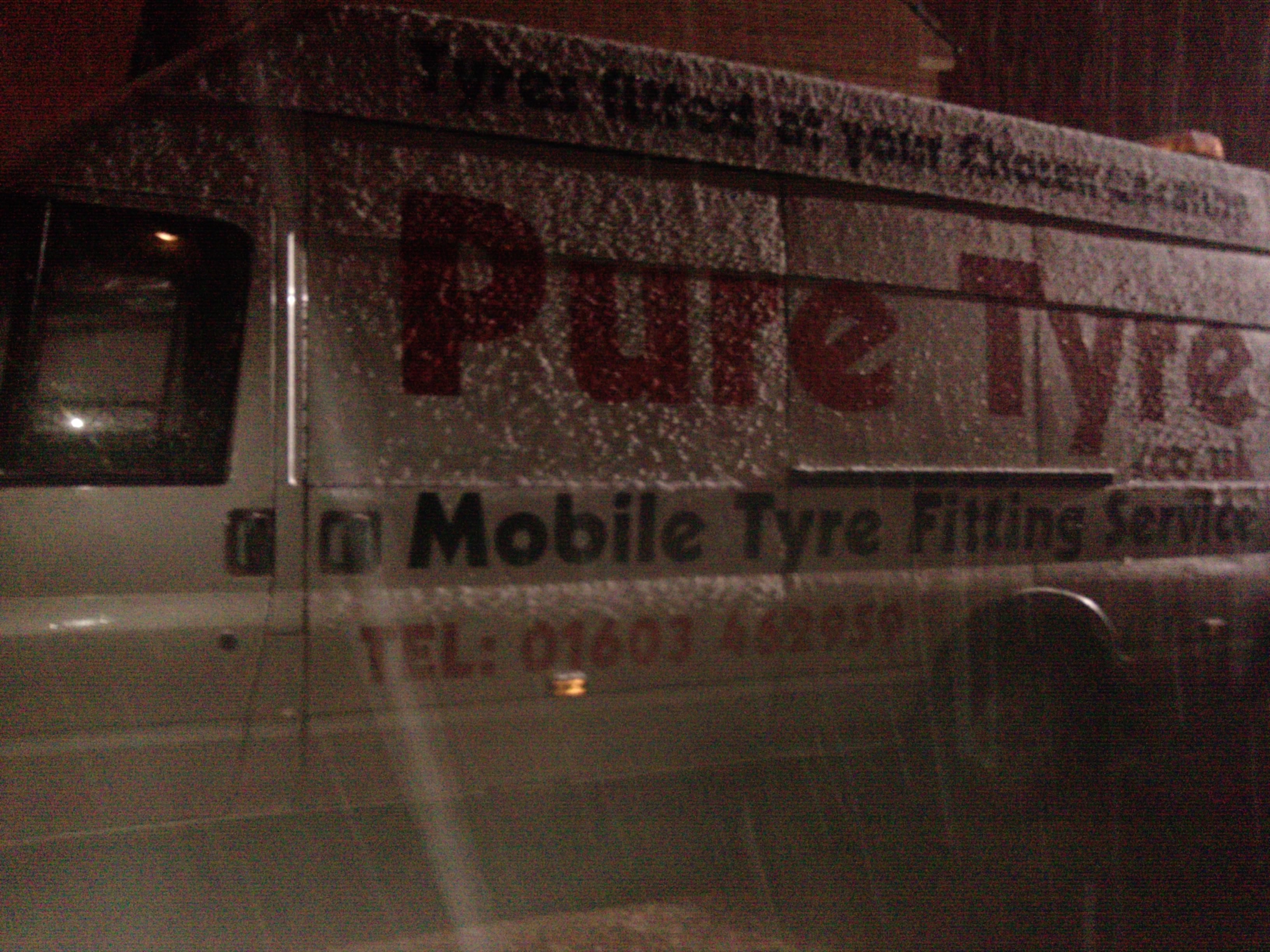 Our mobile service van available for tyre fitting in Dereham