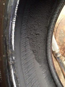 tyre damaged