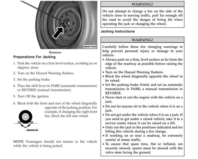 Fiat 500 Jacking Procedure Pure Tyre