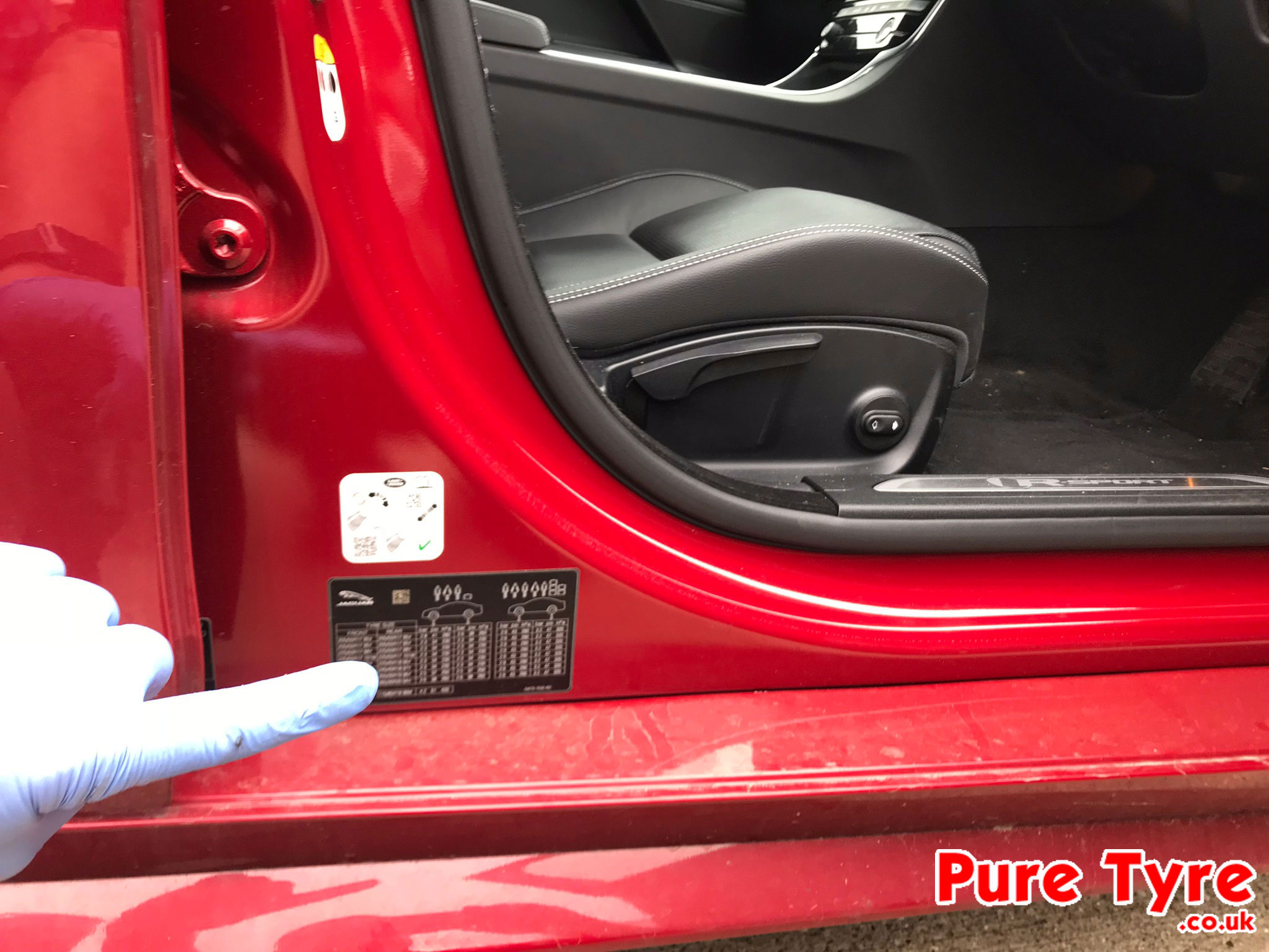 Volkswagen Polo Tyre Pressure Placard Location Pure Tyre 01603 462959