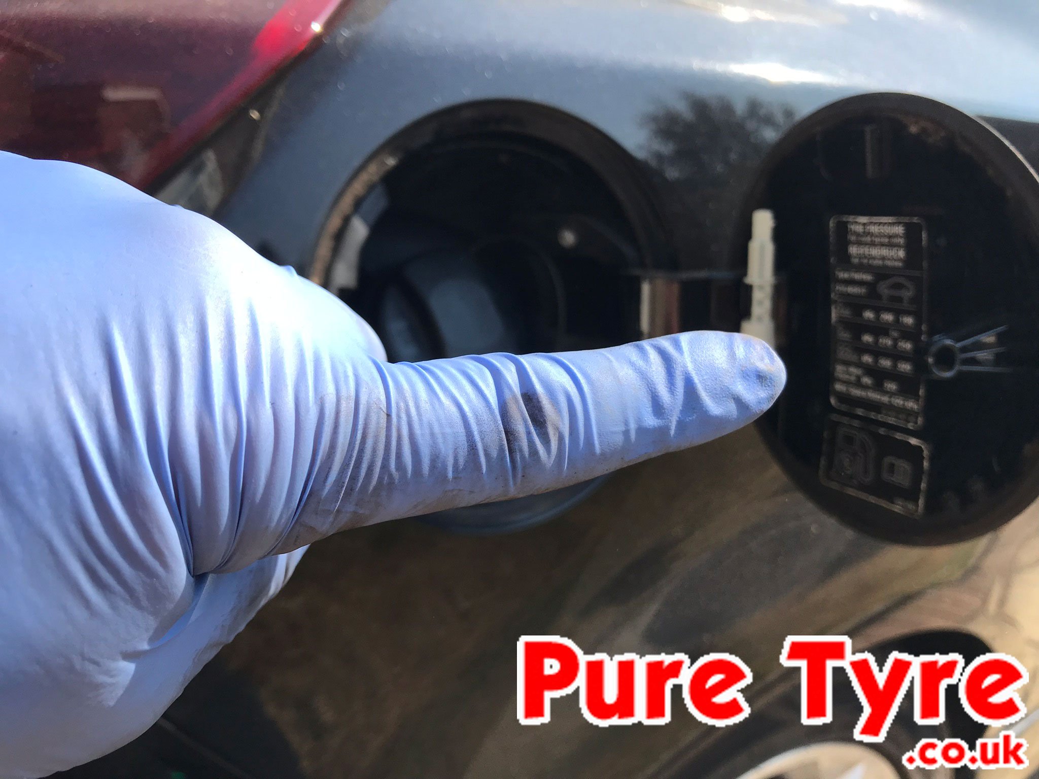 Vauxhall Corsa Tyre Pressure Placard Location Pure Tyre 01603 462959