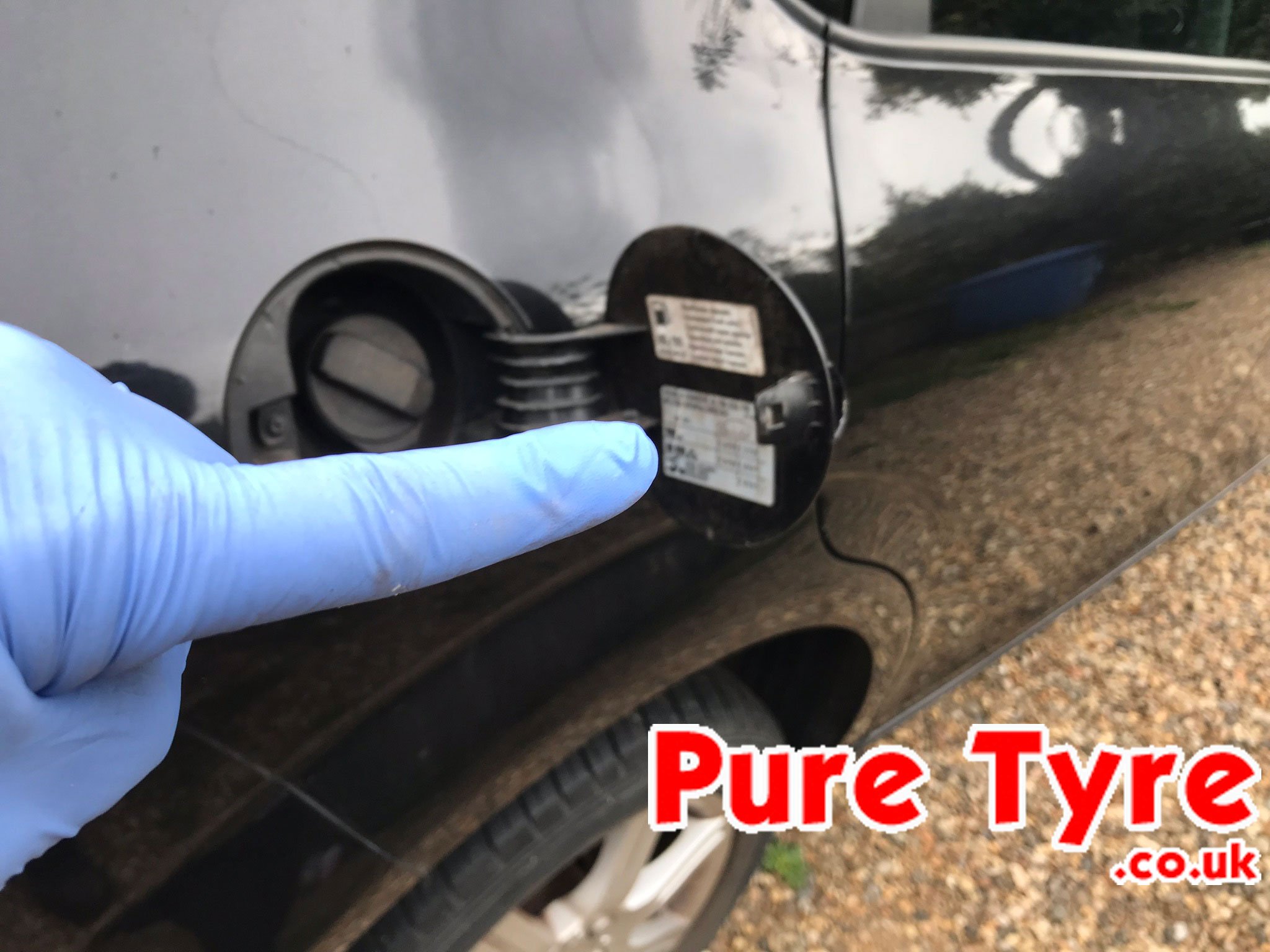 Seat Leon 2006 2012 Tyre Pressure Placard Location Pure Tyre 01603