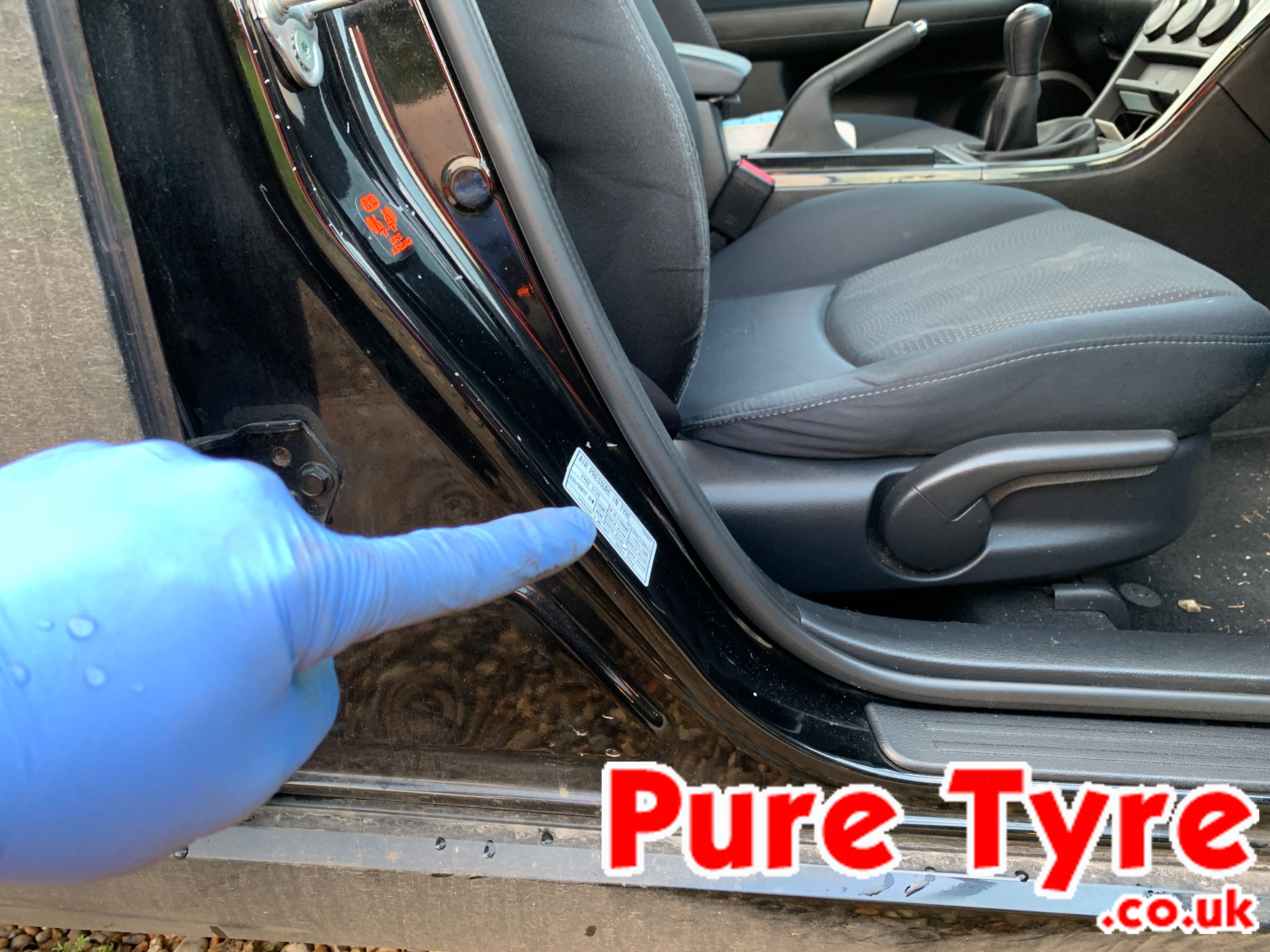 Mazda6TyrePressurePlacardLocation Pure Tyre 01603 462959