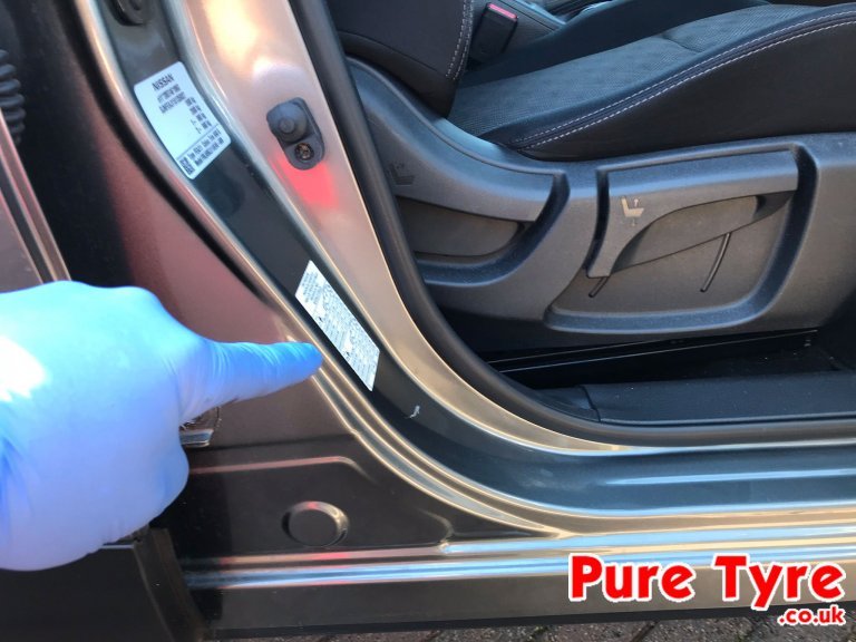 Nissan Micra 2017 on Tyre Pressure Placard Location Pure Tyre 01603 462959 Nissan Micra 2017 on Tyre Pressure Placard Location Pure Tyre 01603 462959