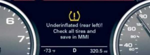 Audi A 6 Tyre Pressure Warning Reset