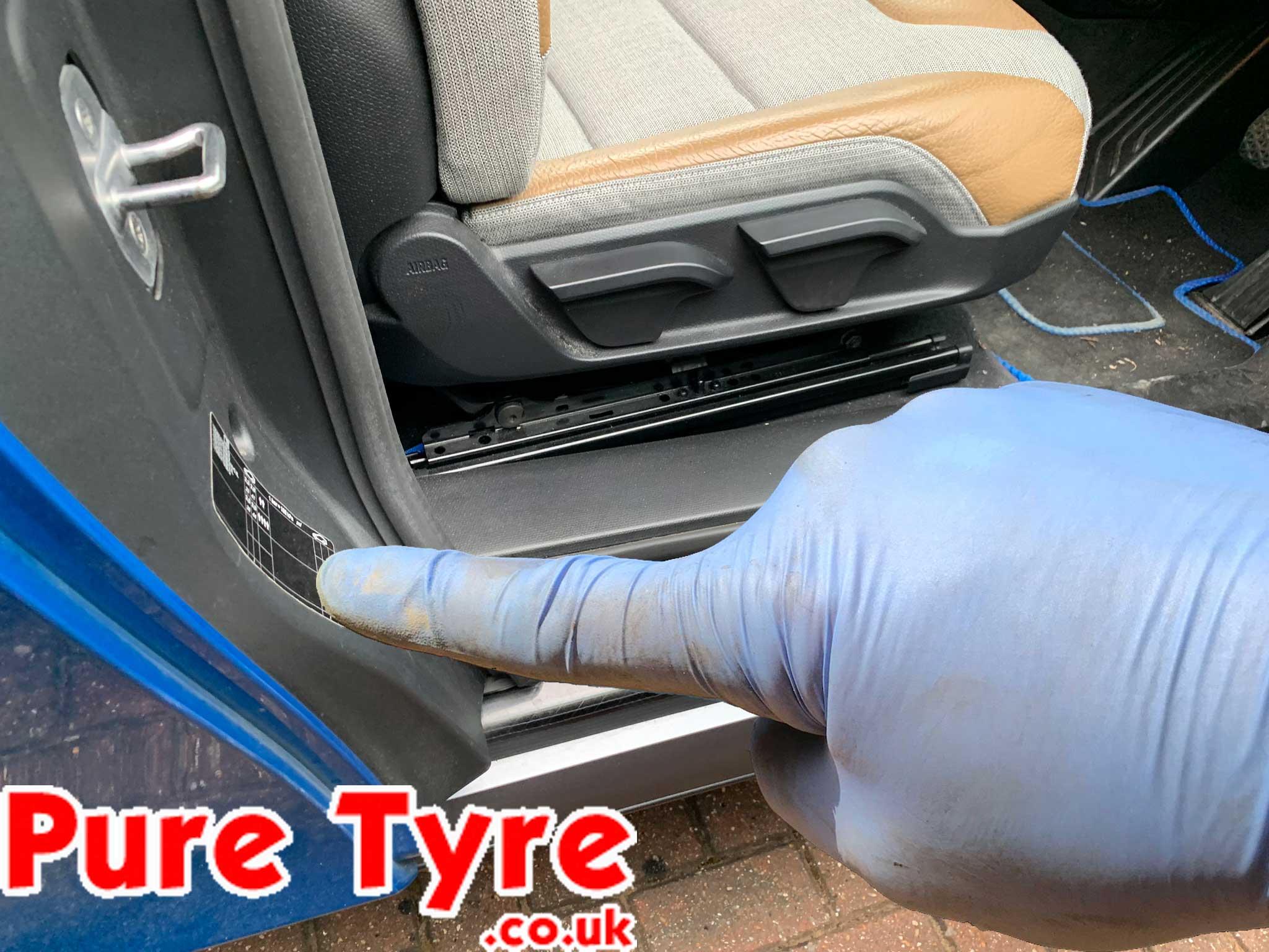 BMW i3 Tyre Pressure Placard Location | Pure Tyre 01603 462959