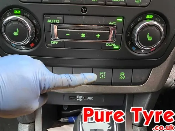Yeti tyre pressure monitor reset