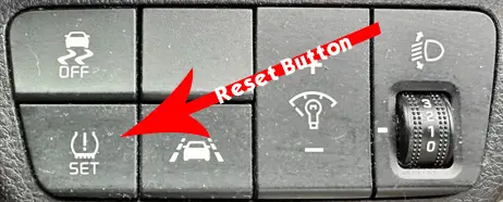 Kia Rio tyre pressure monitor reset