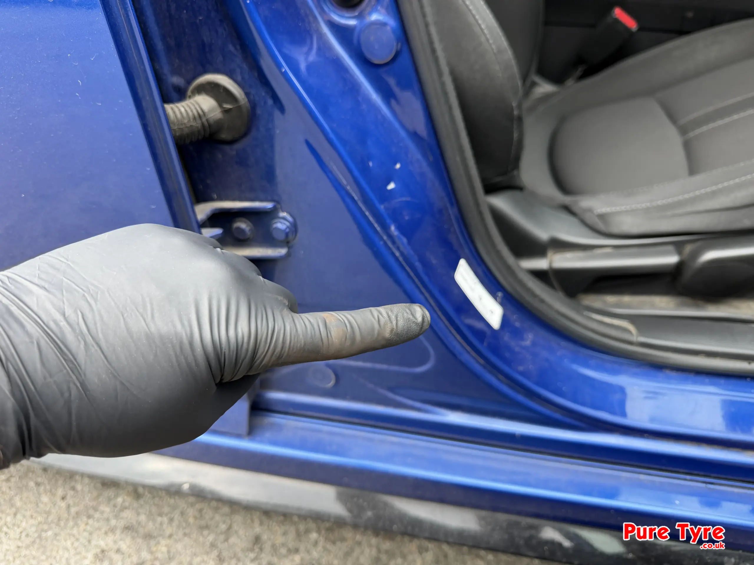 Honda Civic Tyre Pressure Placard Location