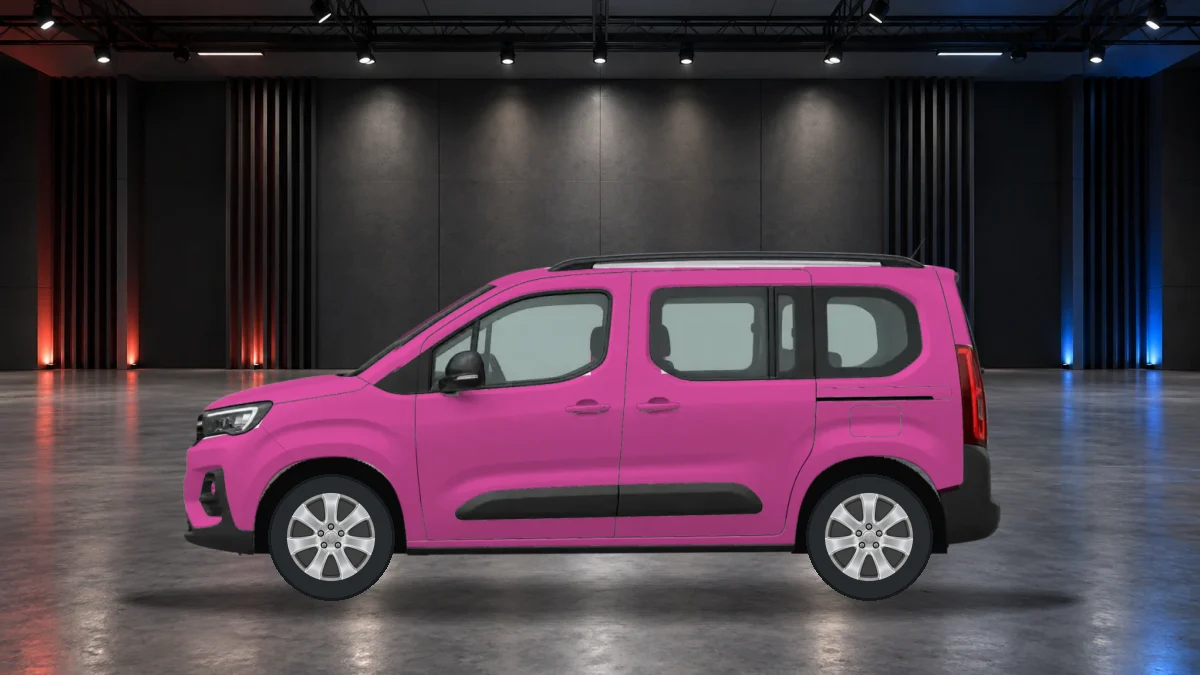 Vauxhall Combo Life Electric with alloy wheels in the showroom